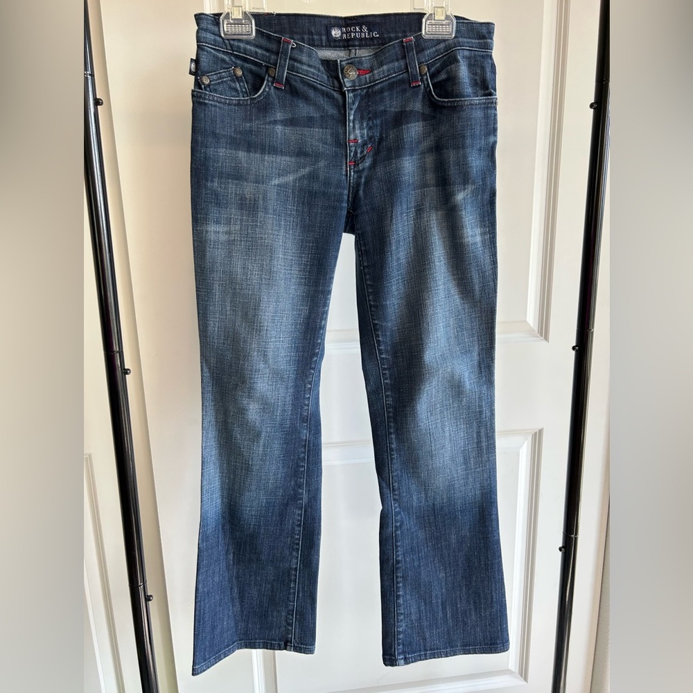 Rock & Republic Dark Wash Flare Women's Jeans